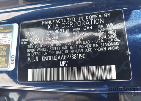 2023 Kia Seltos S из США, поврежденный, VIN KNDEU2AA6P7381190